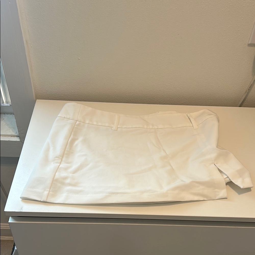Love Tree White Mini Skirt